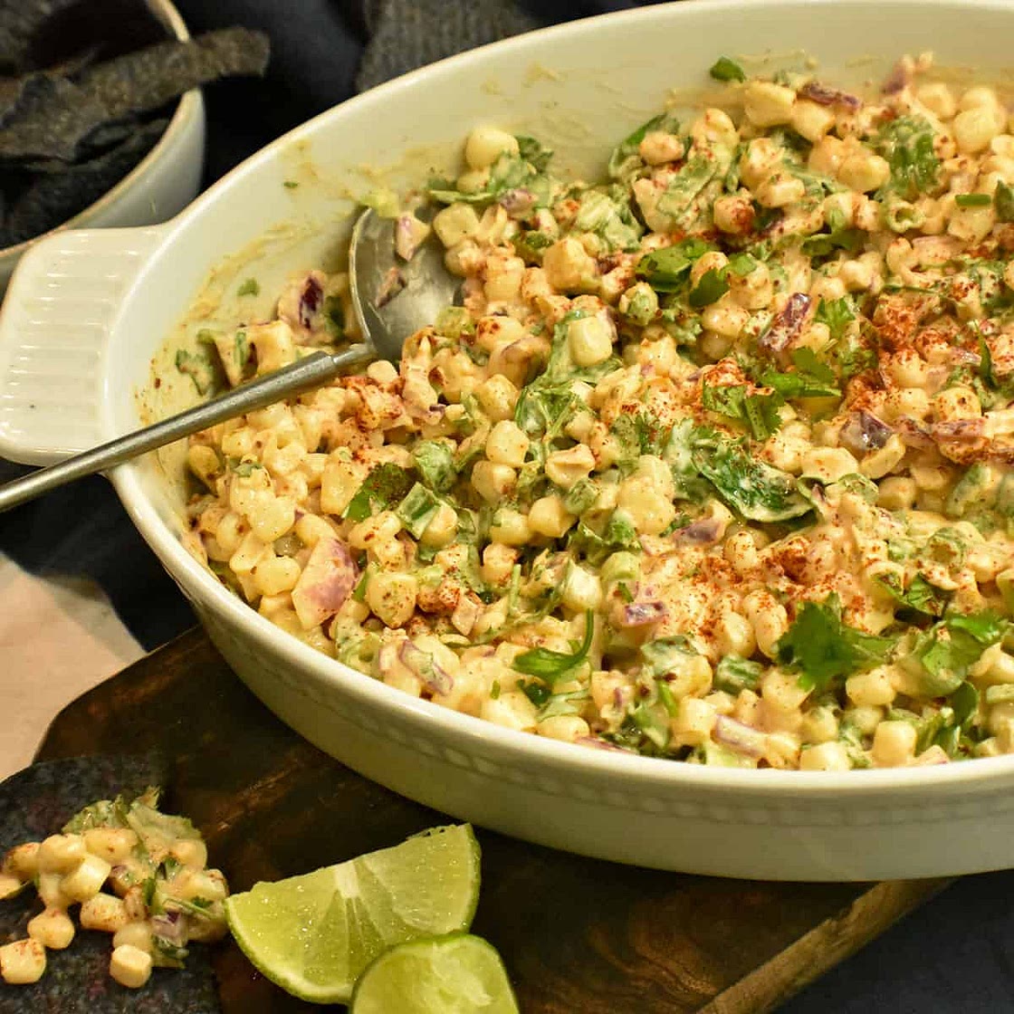 Spicy Mexican Street Corn Salad