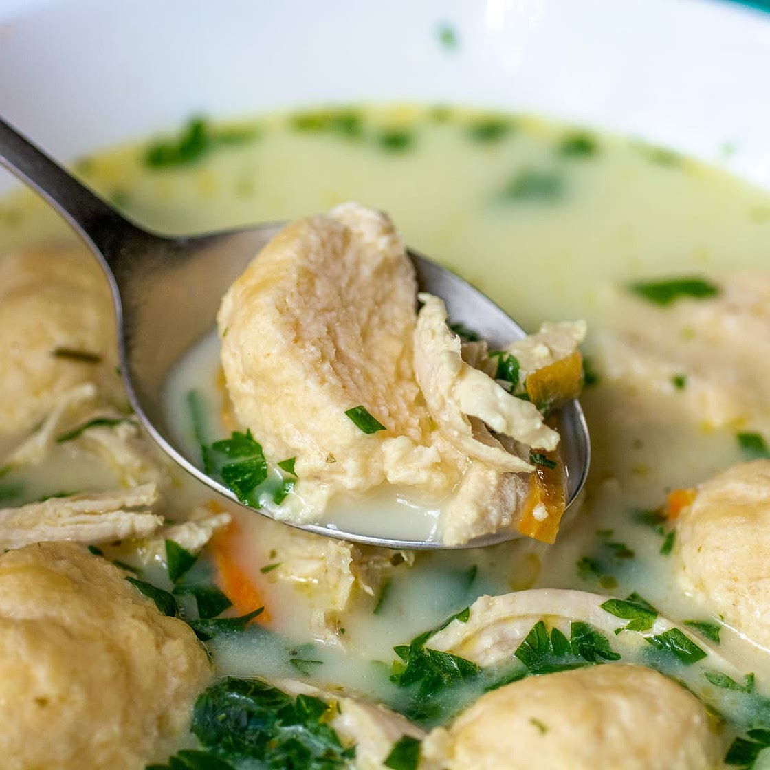 Keto Chicken and Dumplings