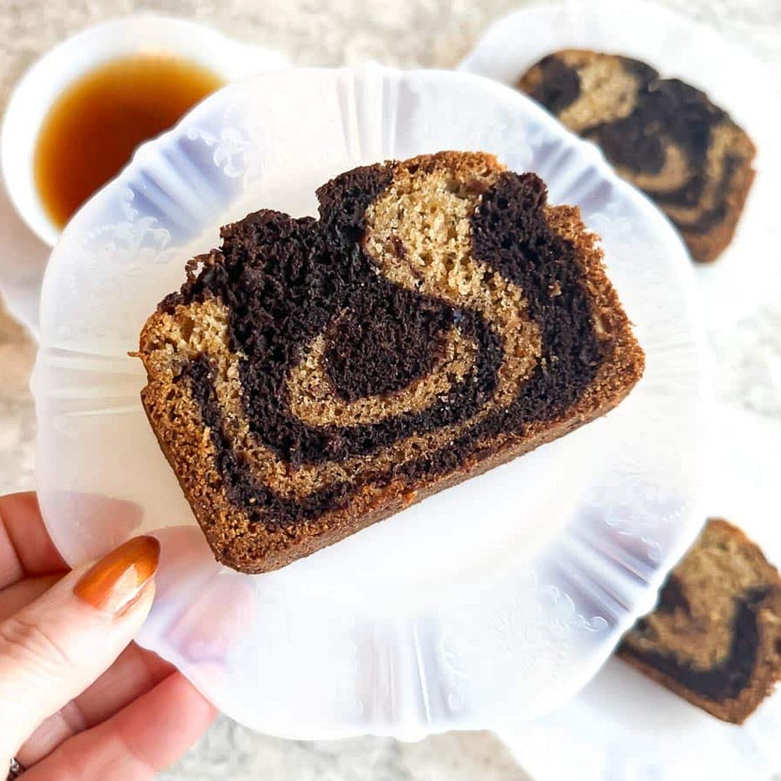 Low FODMAP Marbled Banana Bread