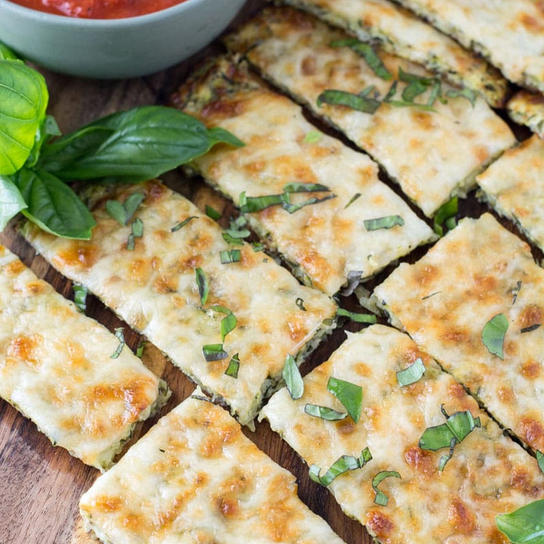 Keto Cheesy Zucchini Breadsticks