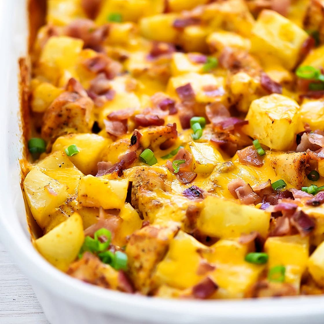 Loaded Chicken and Potato Casserole