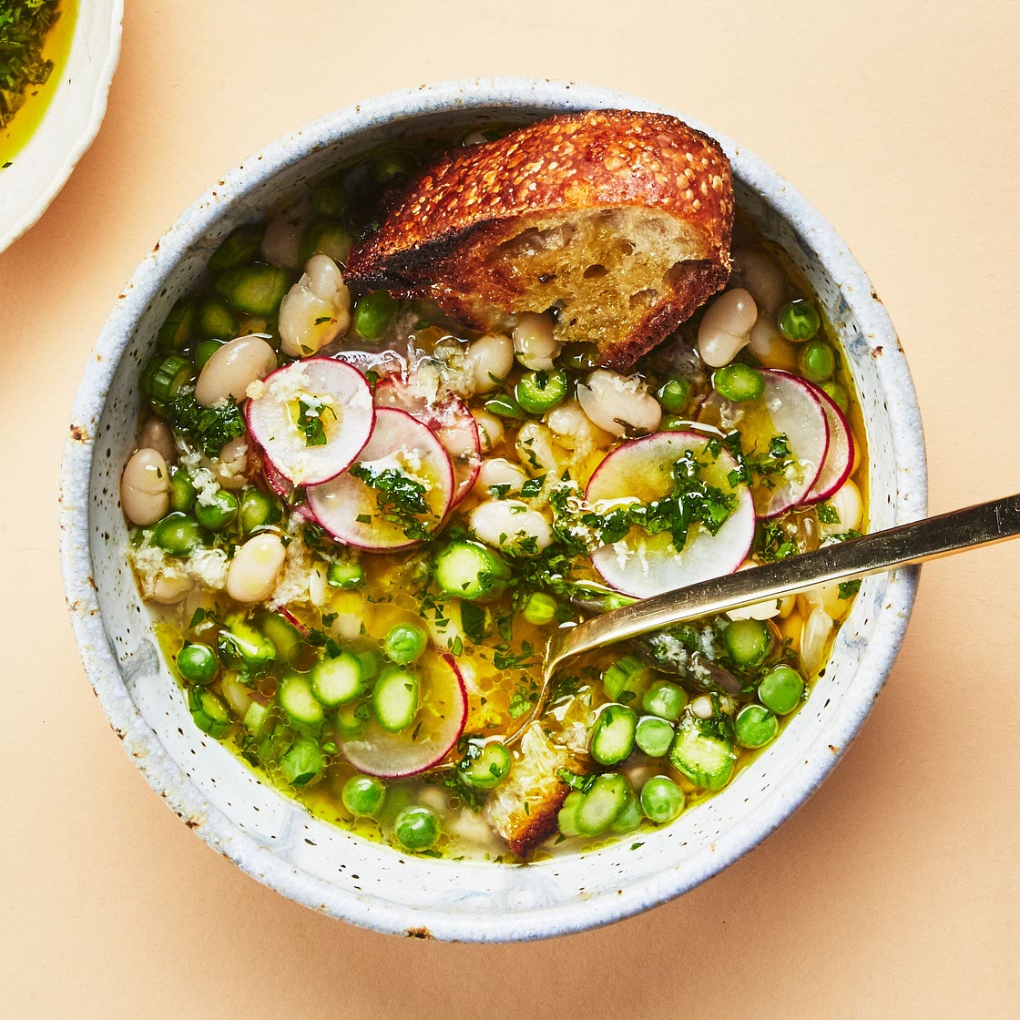 White Bean and Spring Vegetable Stew