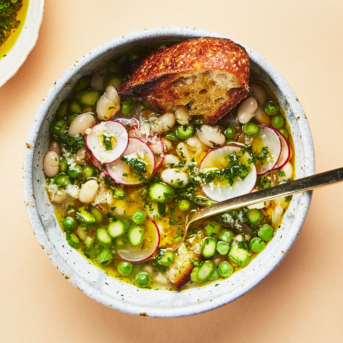 White Bean and Spring Vegetable Stew