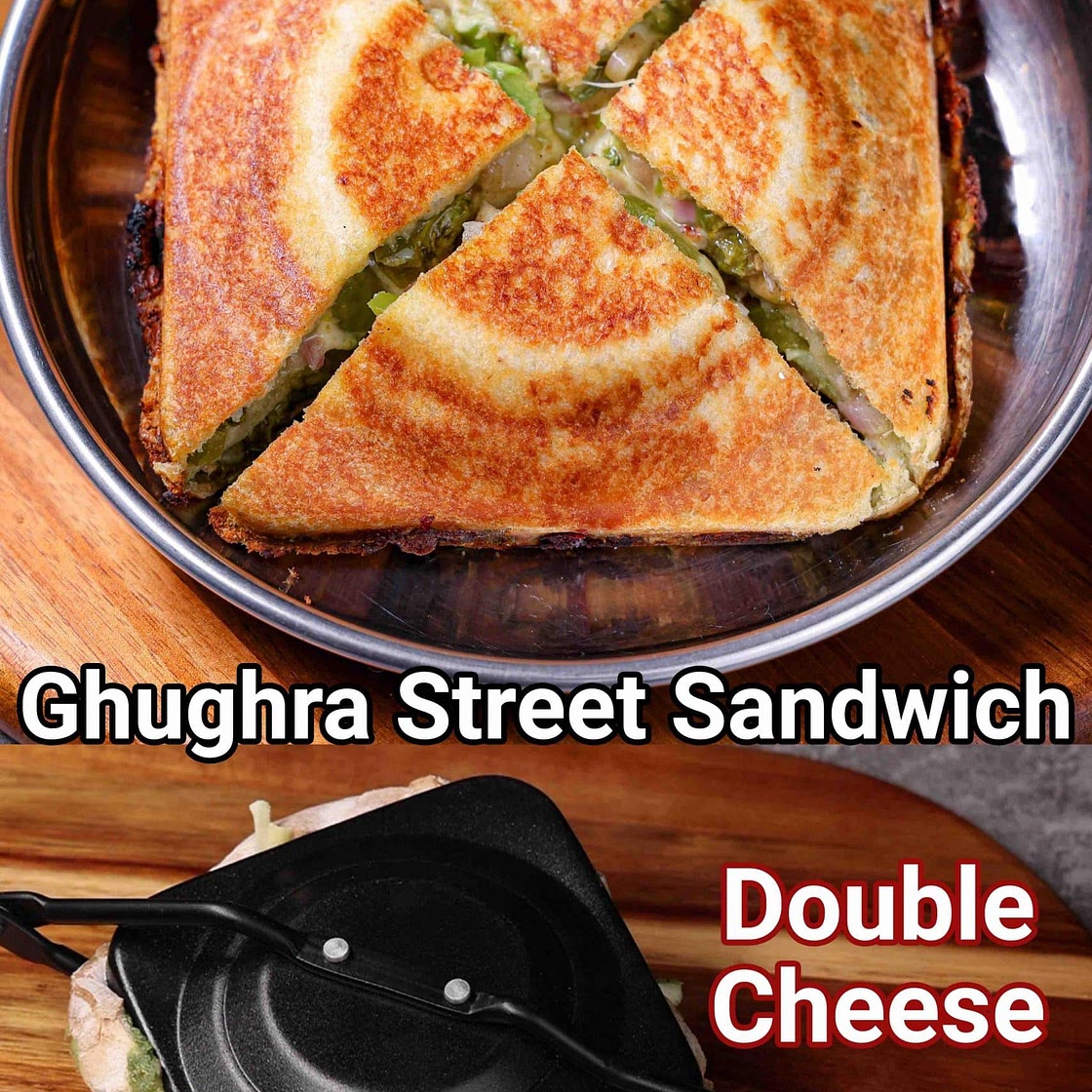 Ghughra Sandwich Recipe | Double Cheese Sandwich - Gujarati Street Style
