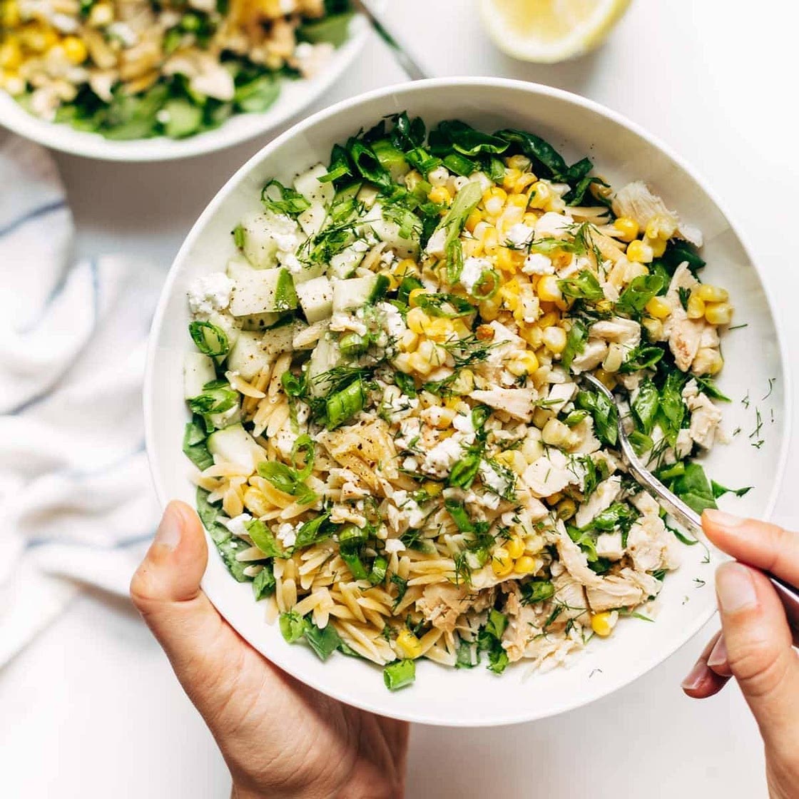 Zippy Orzo Summer Salad