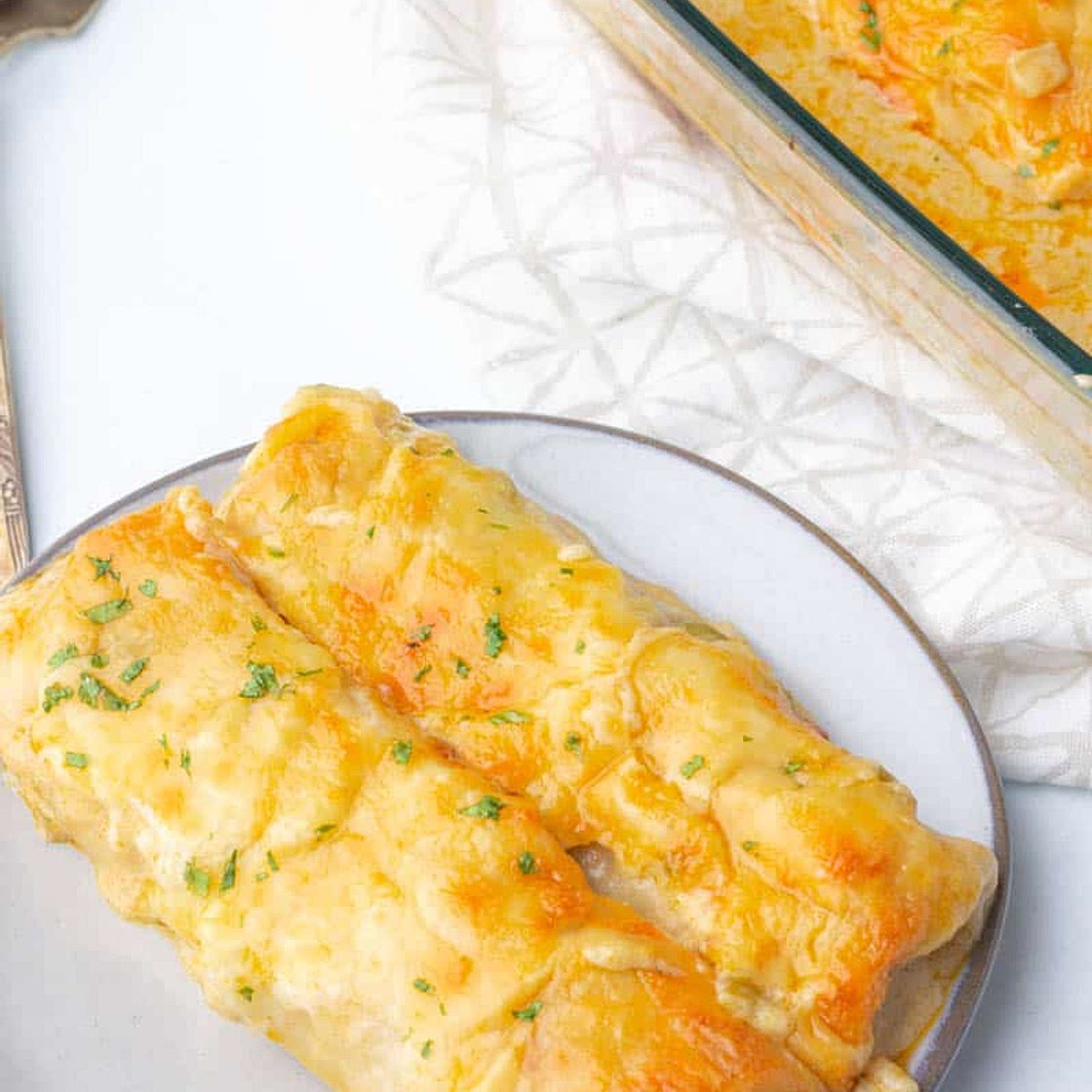 White Chicken Enchiladas