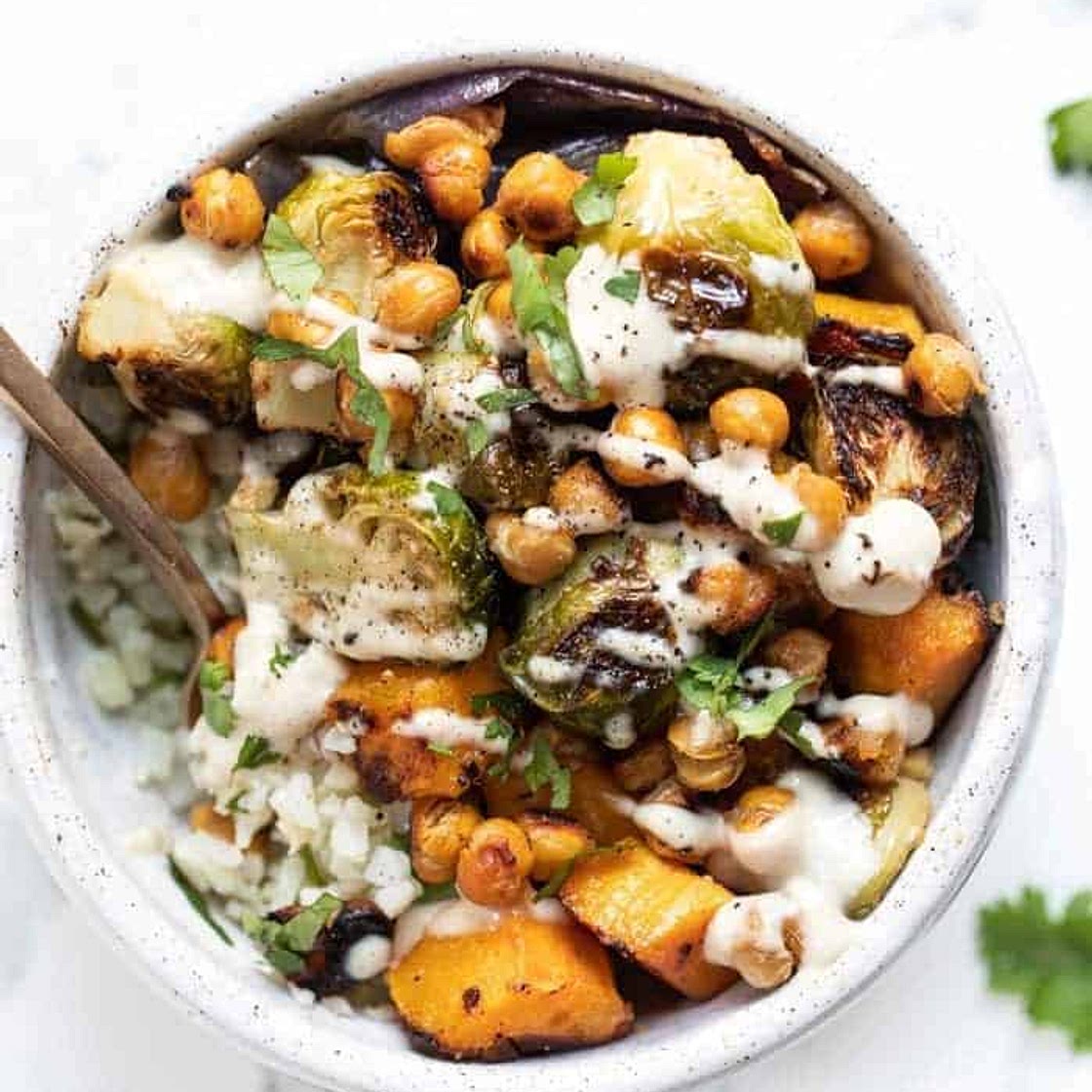 Miso Roasted Vegetable & Cauliflower Rice Bowls