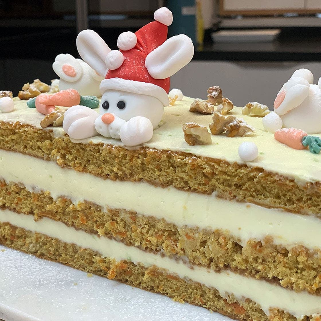 Recette de la bûche de Noël carrot cake