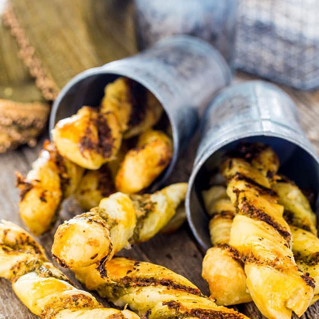 Parmesan Pesto Twists