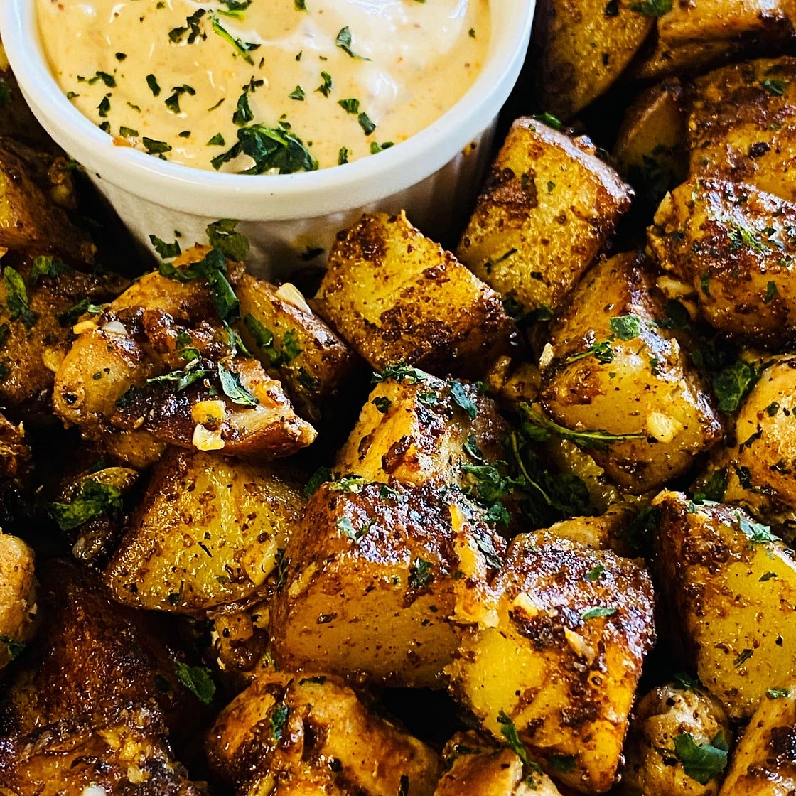 Blackstone Old Bay Chicken and Potatoes