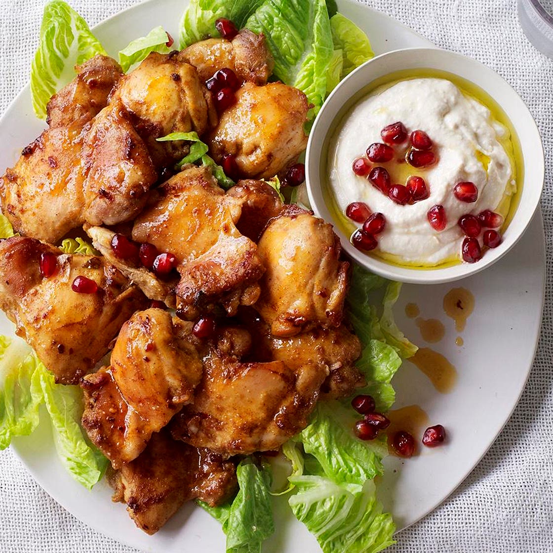 Oven-cooked chicken shawarma