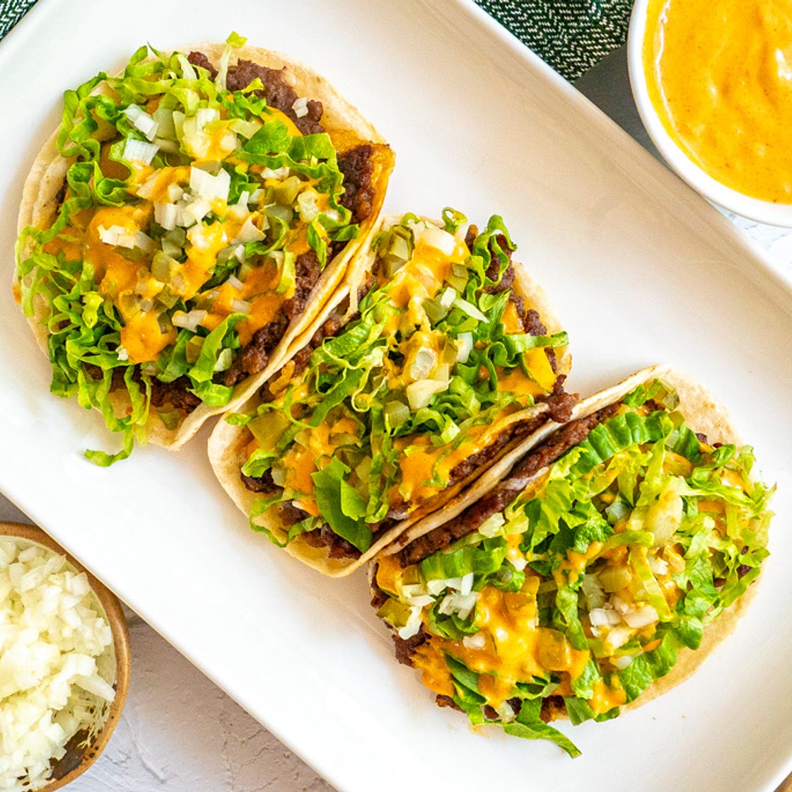 Vegan Big Mac Tacos