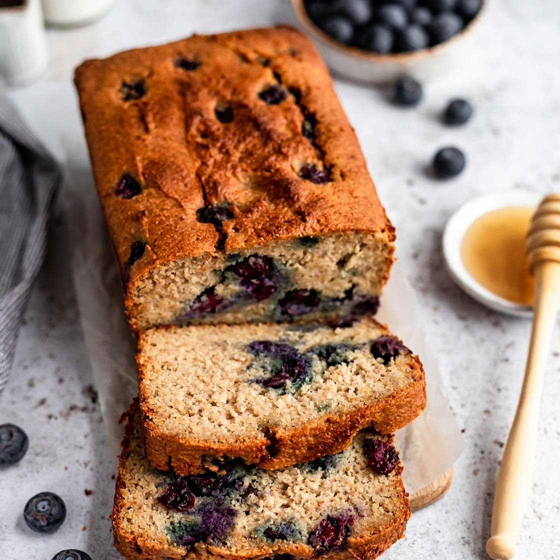 Good Morning Almond Flour Blueberry Muffin Bread