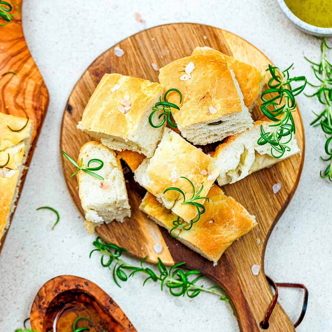 No-Knead Rosemary and Sea Salt Focaccia
