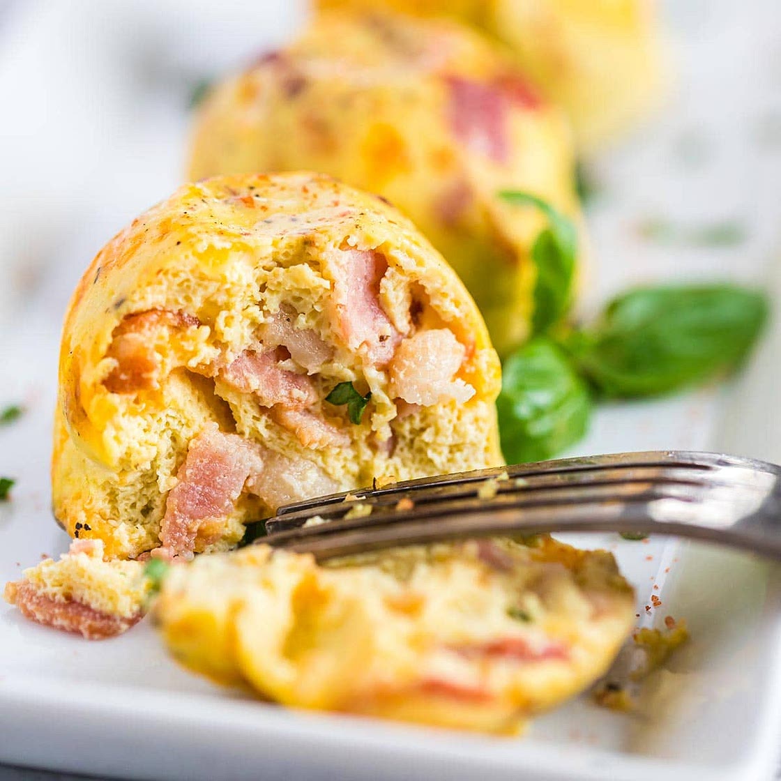 Instant Pot Bacon Cheddar Egg Bites (KETO)