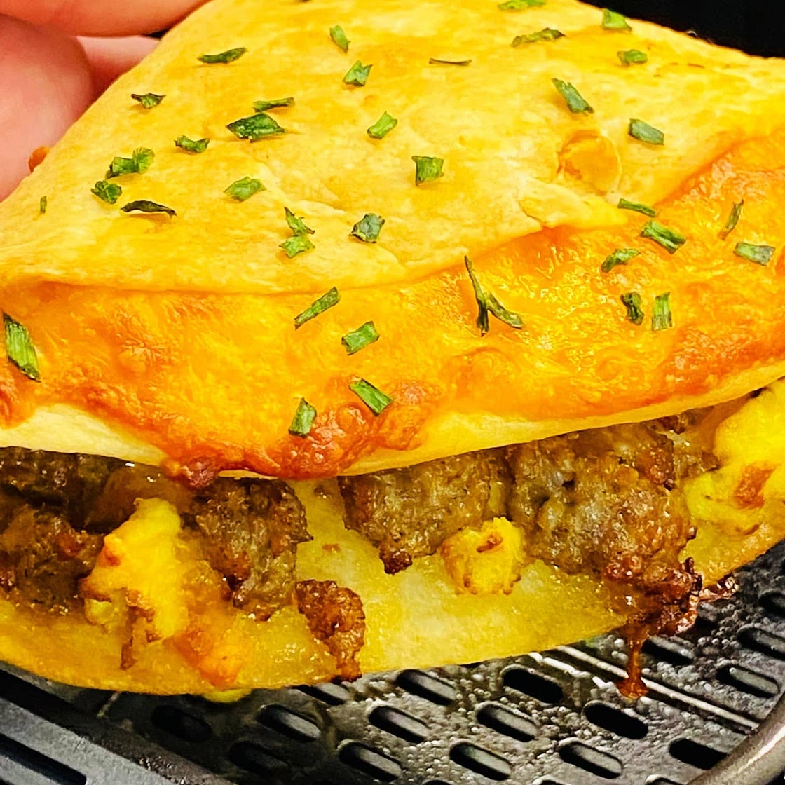 Air Fryer Breakfast Tortilla Wraps