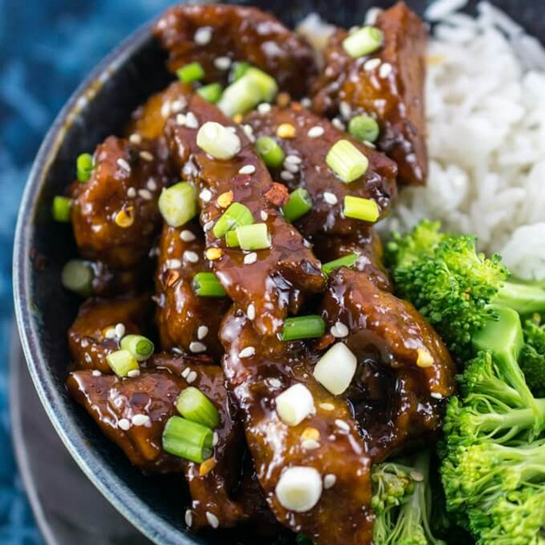 Mongolian Seitan (Vegan Mongolian Beef)