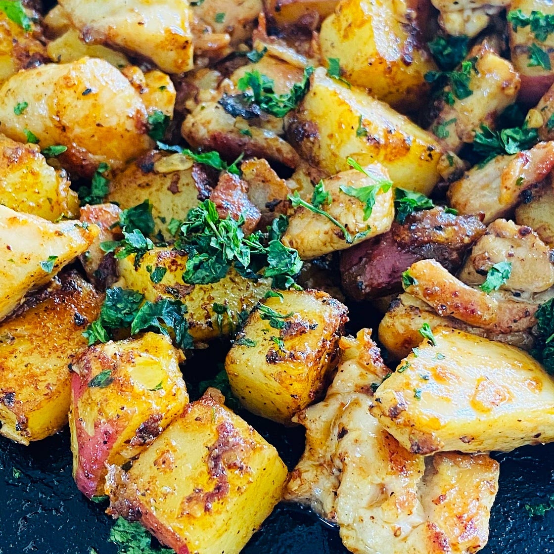 Blackstone BBQ Ranch Chicken and Potatoes