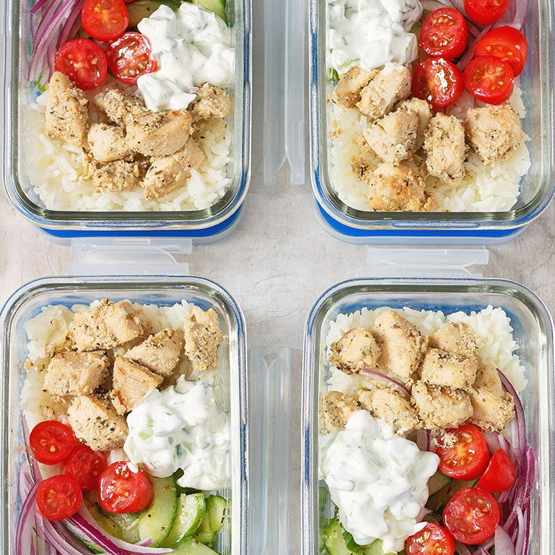 Greek Chicken Meal Prep Bowls