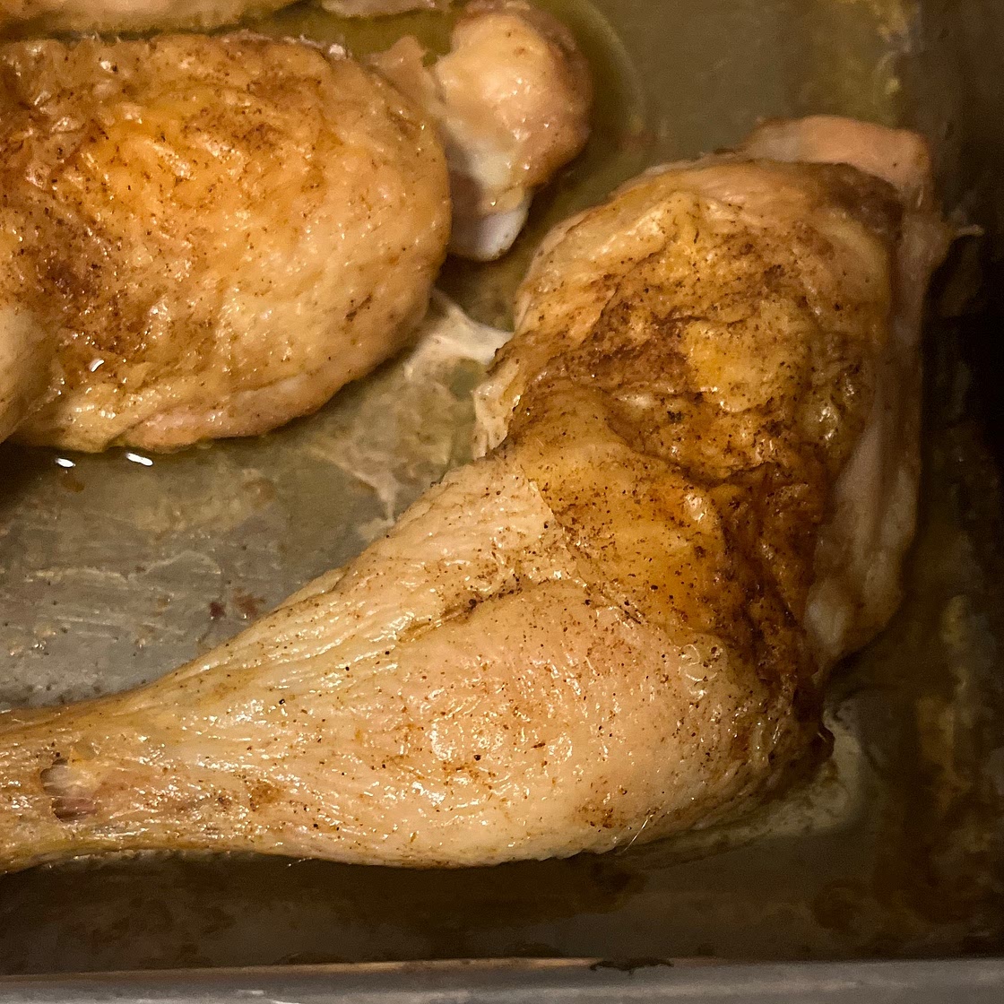 Hähnchenschenkel im Backofen