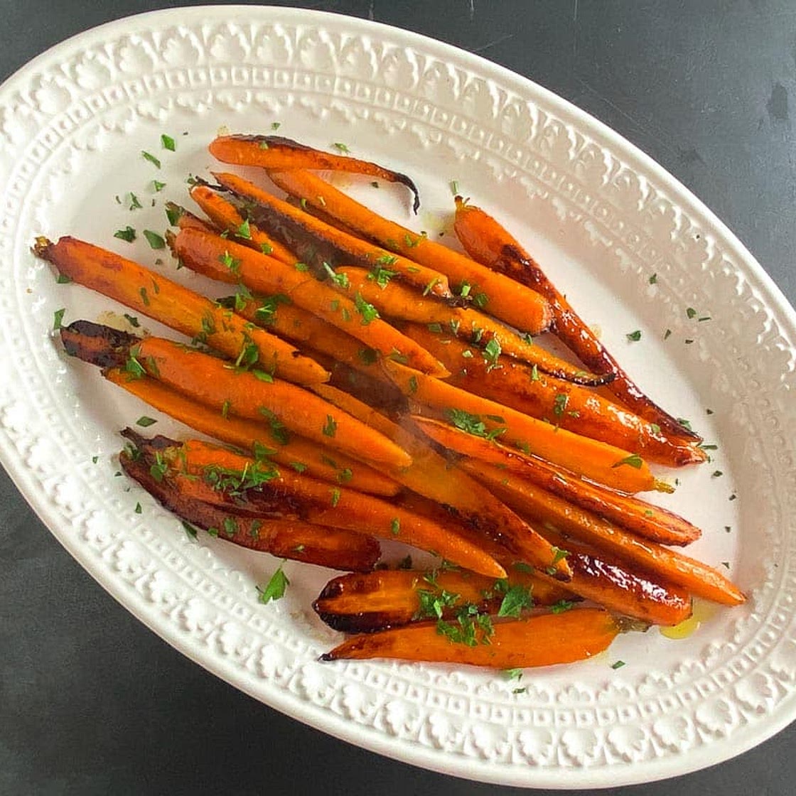 Low FODMAP Honey Lemon Pan Roasted Carrots