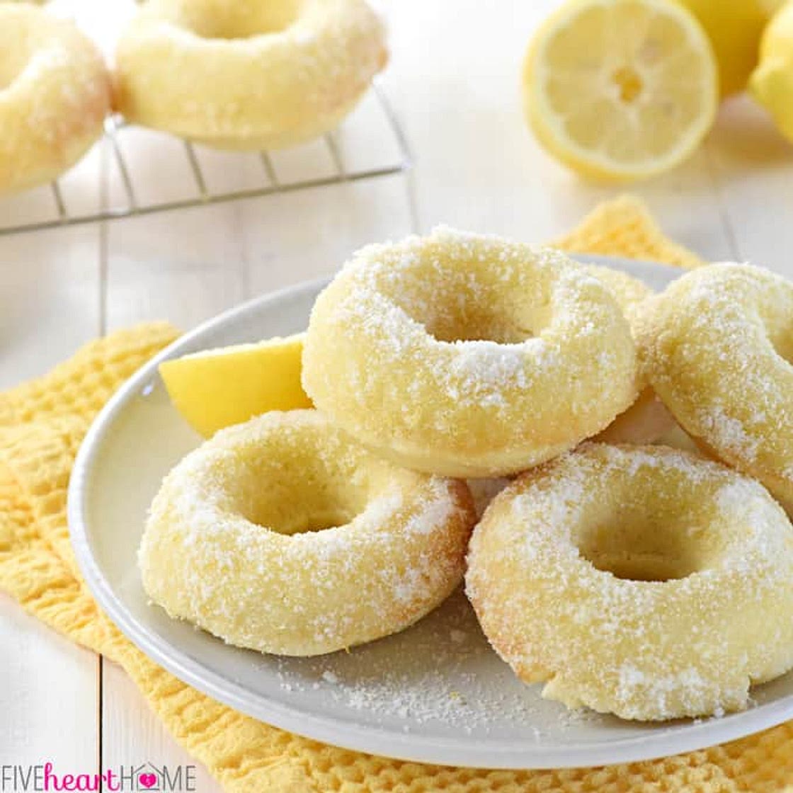 Lemon Sugar Baked Donuts