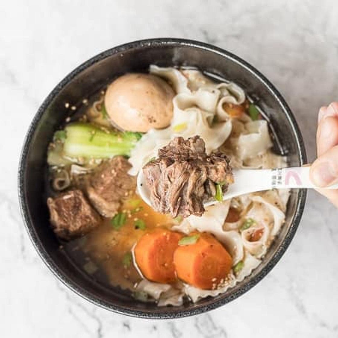 Slow Cooker Asian Beef Noodle Soup