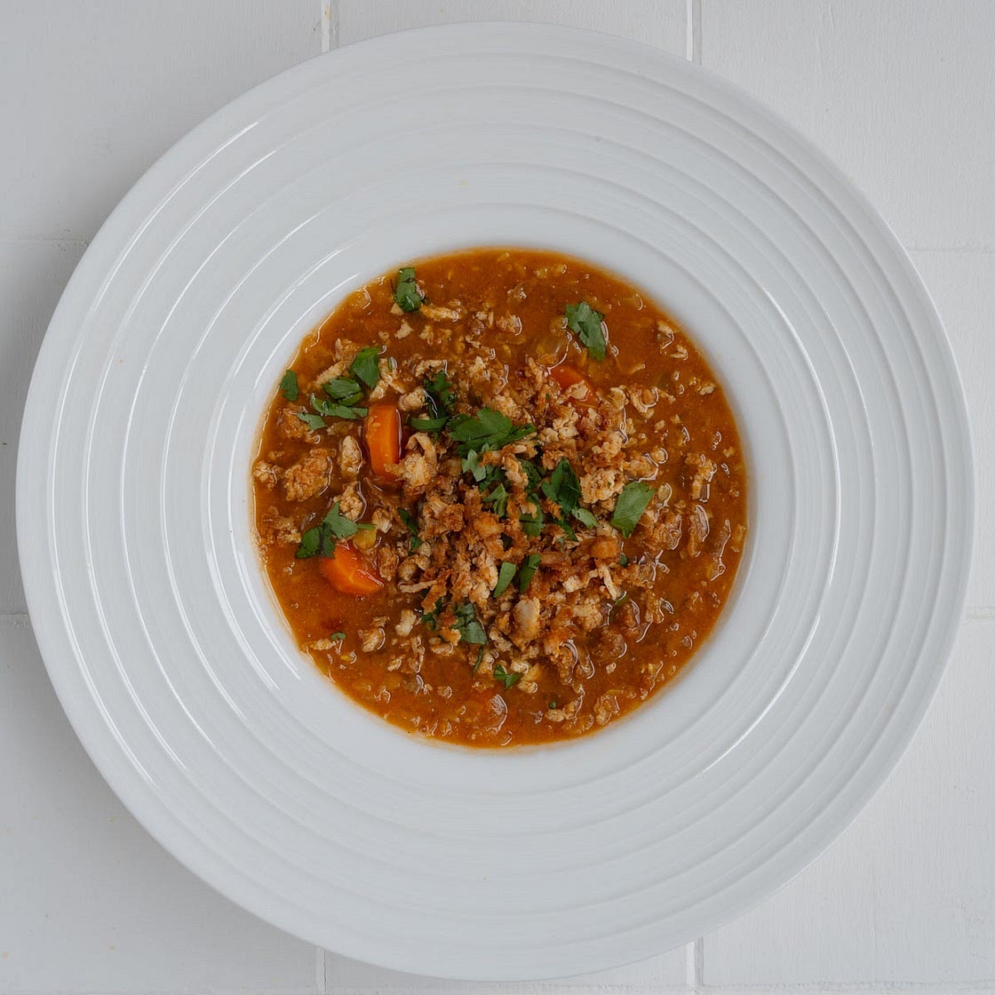 34G Protein Tomato Lentil Soup