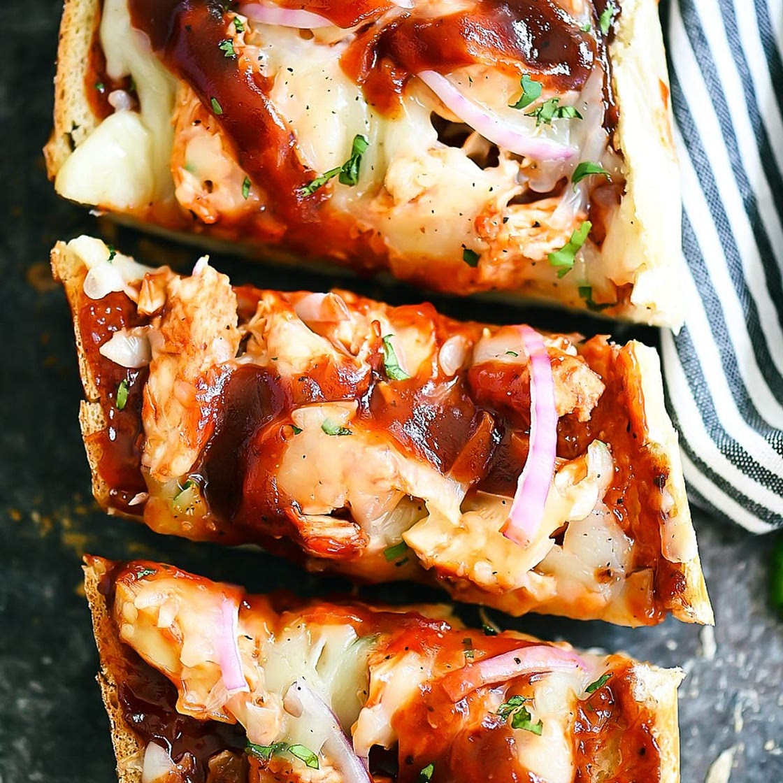 BBQ Chicken French Bread Pizza