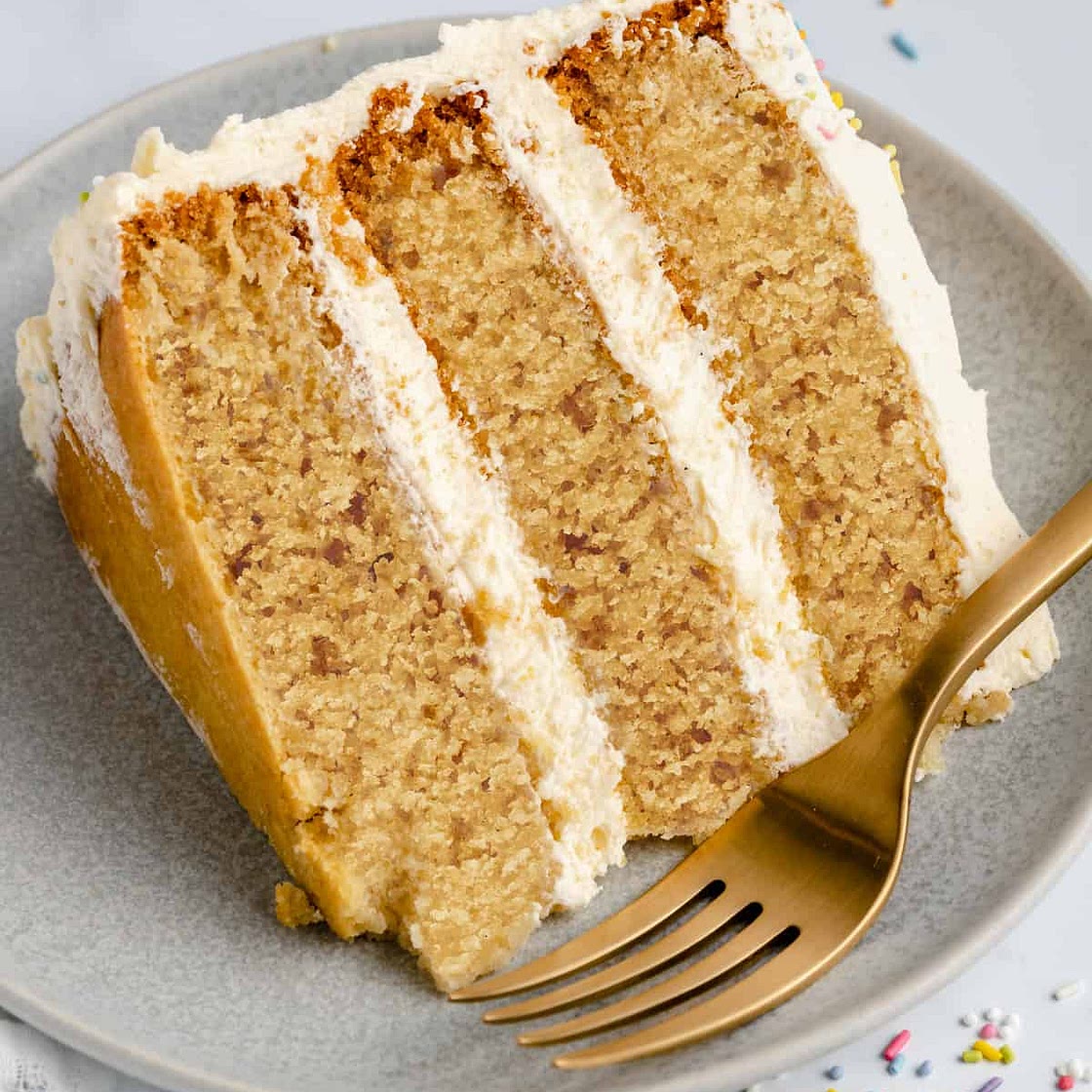 Vegan Vanilla Cake with Buttercream Frosting