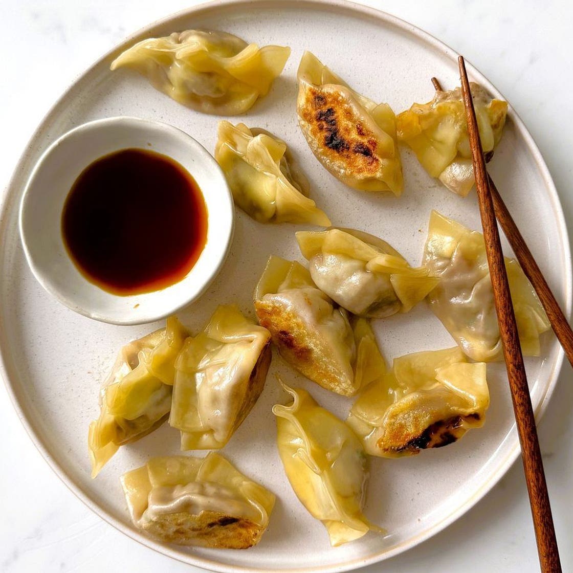 Cheese gyoza (dumpling) recipe