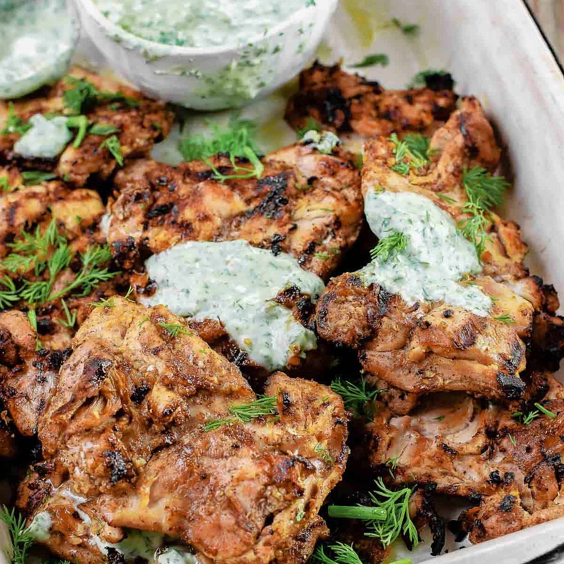 Mediterranean Grilled Chicken Thighs