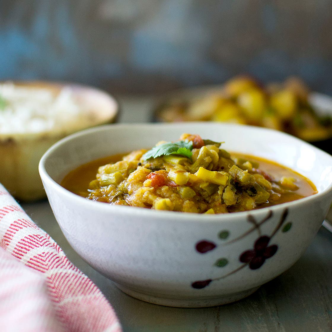 Asparagus Lentil Soup | Asparagus Dal