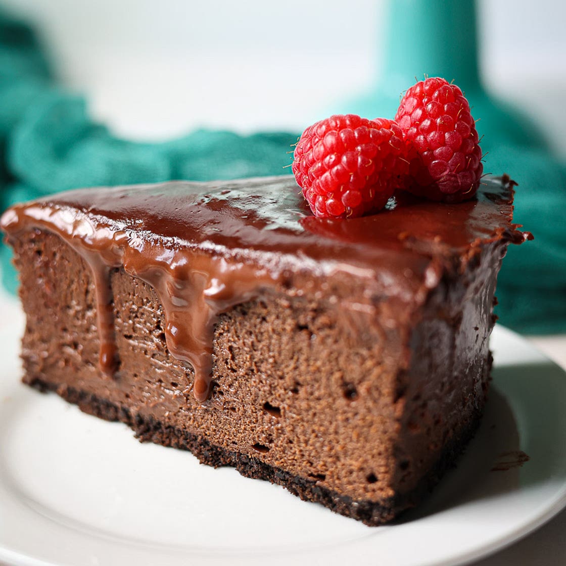 Chocolate Raspberry Cheesecake