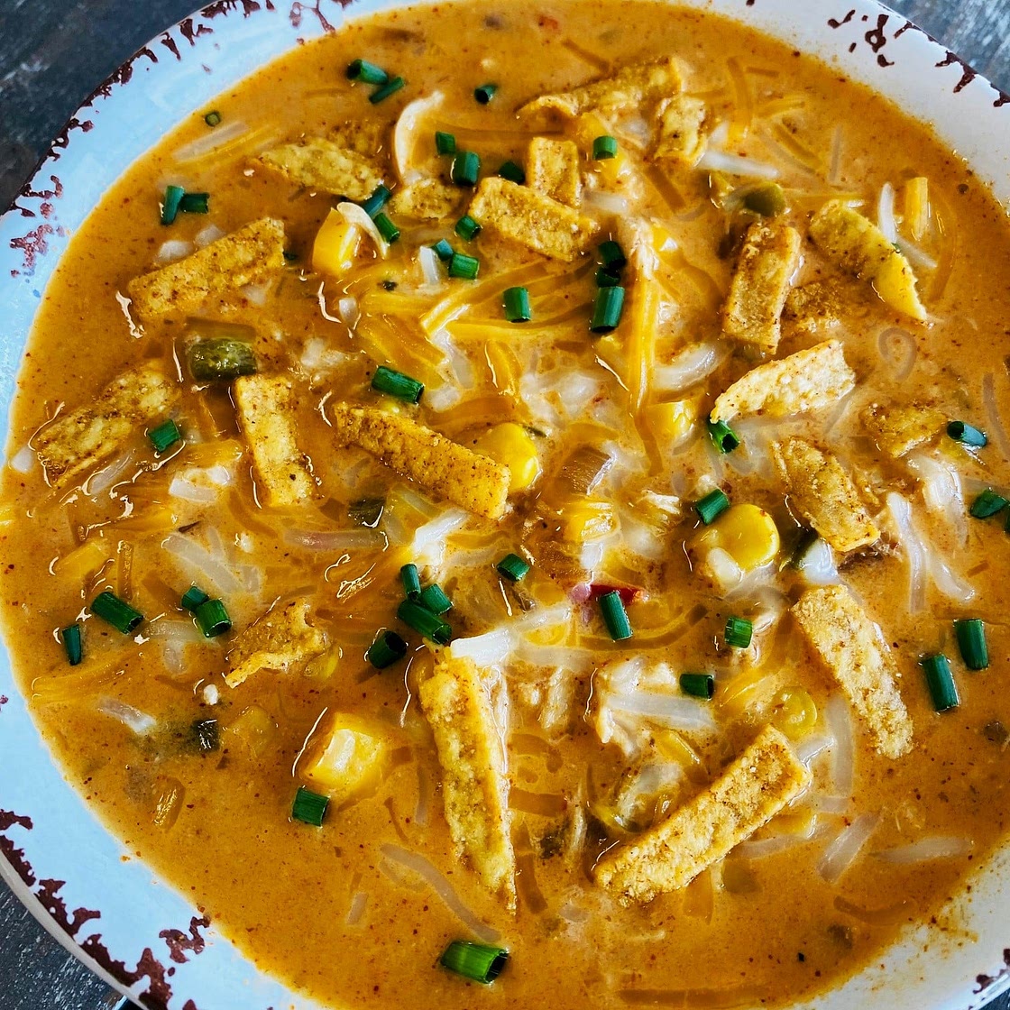 Slow Cooker Chicken Poblano Soup