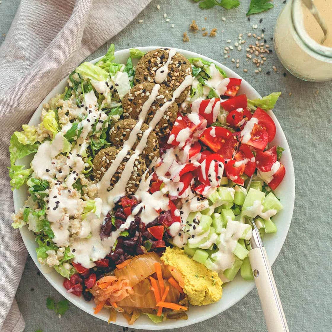 Baked Falafel Buddha Bowl
