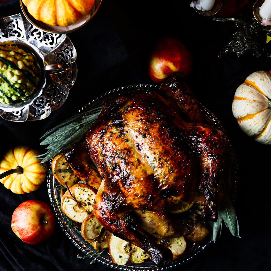 Cider Brined Roast Chicken