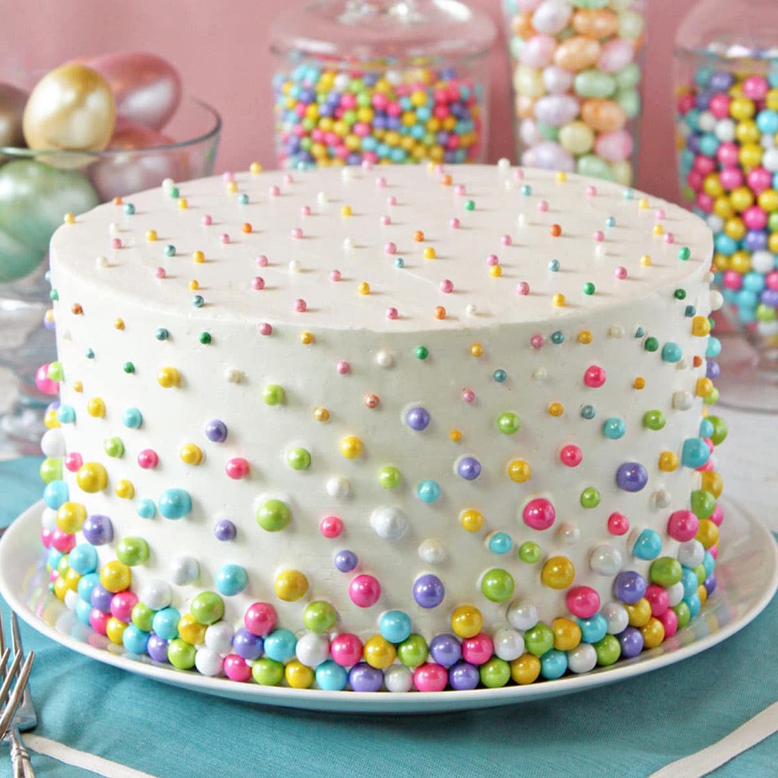Easter Polka Dot Cake