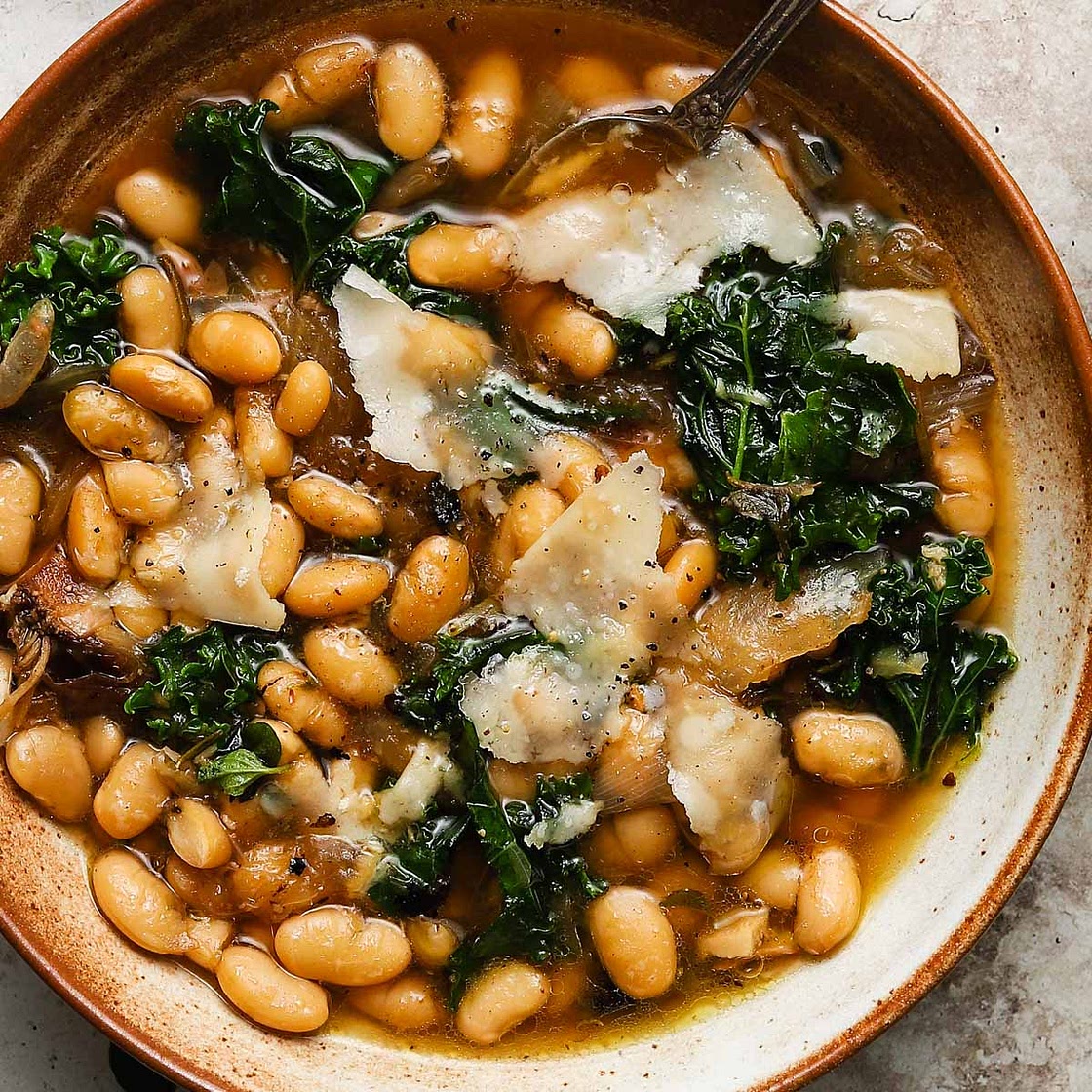 Brothy Beans and Greens