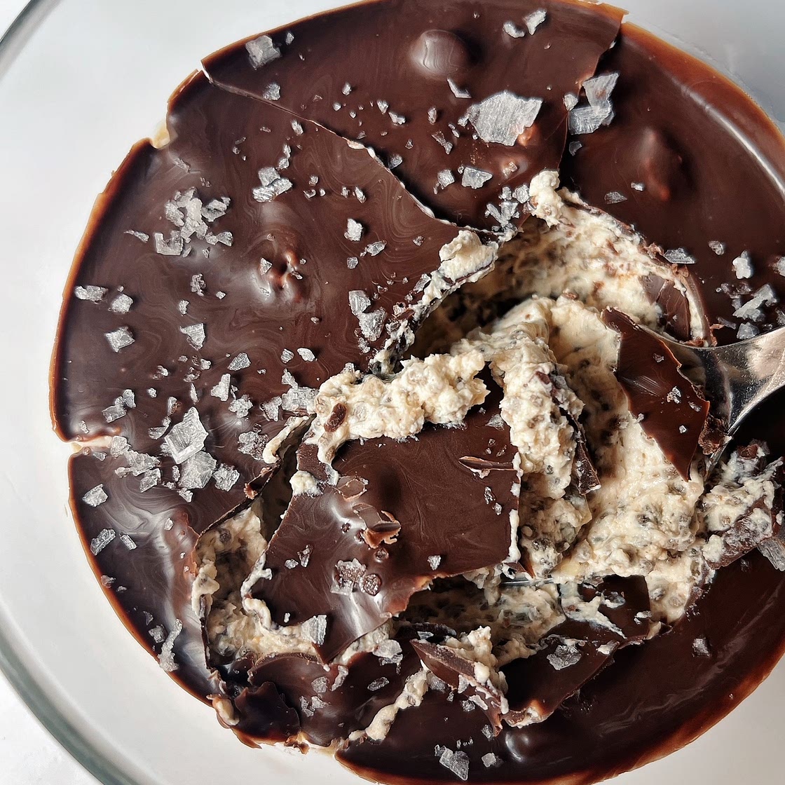 The Best Magic Shell Peanut Butter Cup Chia Pudding