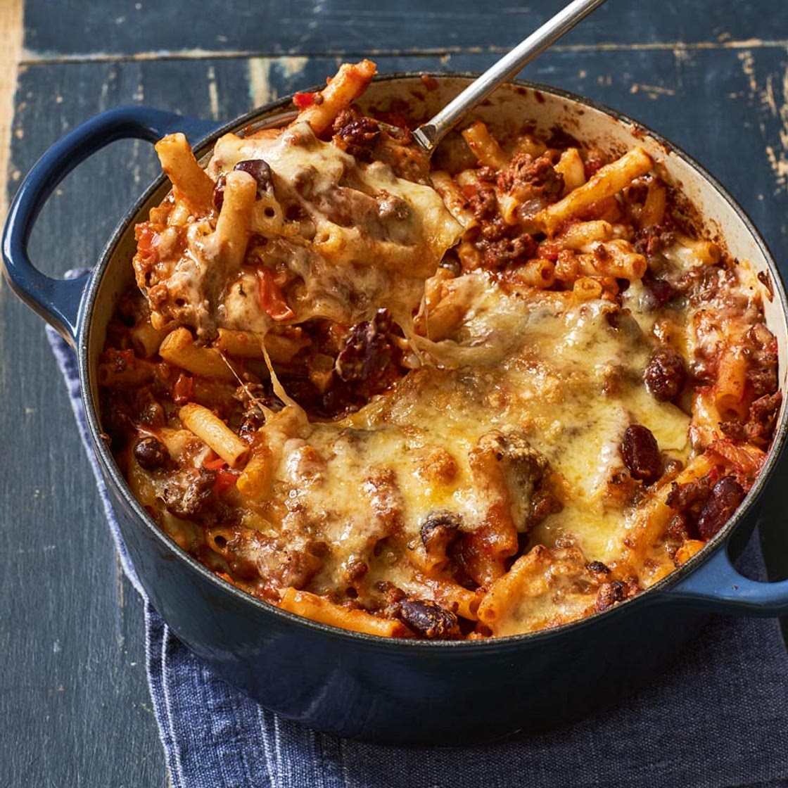 One-pot chilli mac’n’cheese