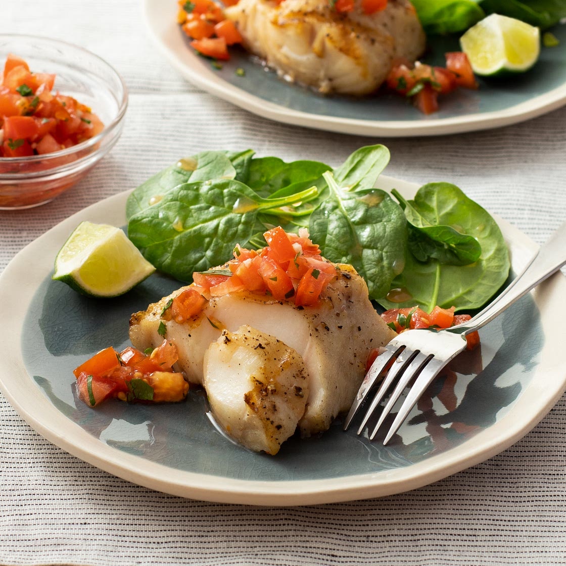 Grilled Fish with Tomato Salsa