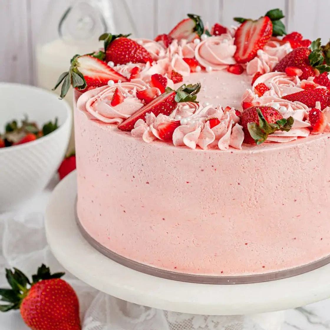 Gluten-Free Strawberry Cake (Dairy-Free)