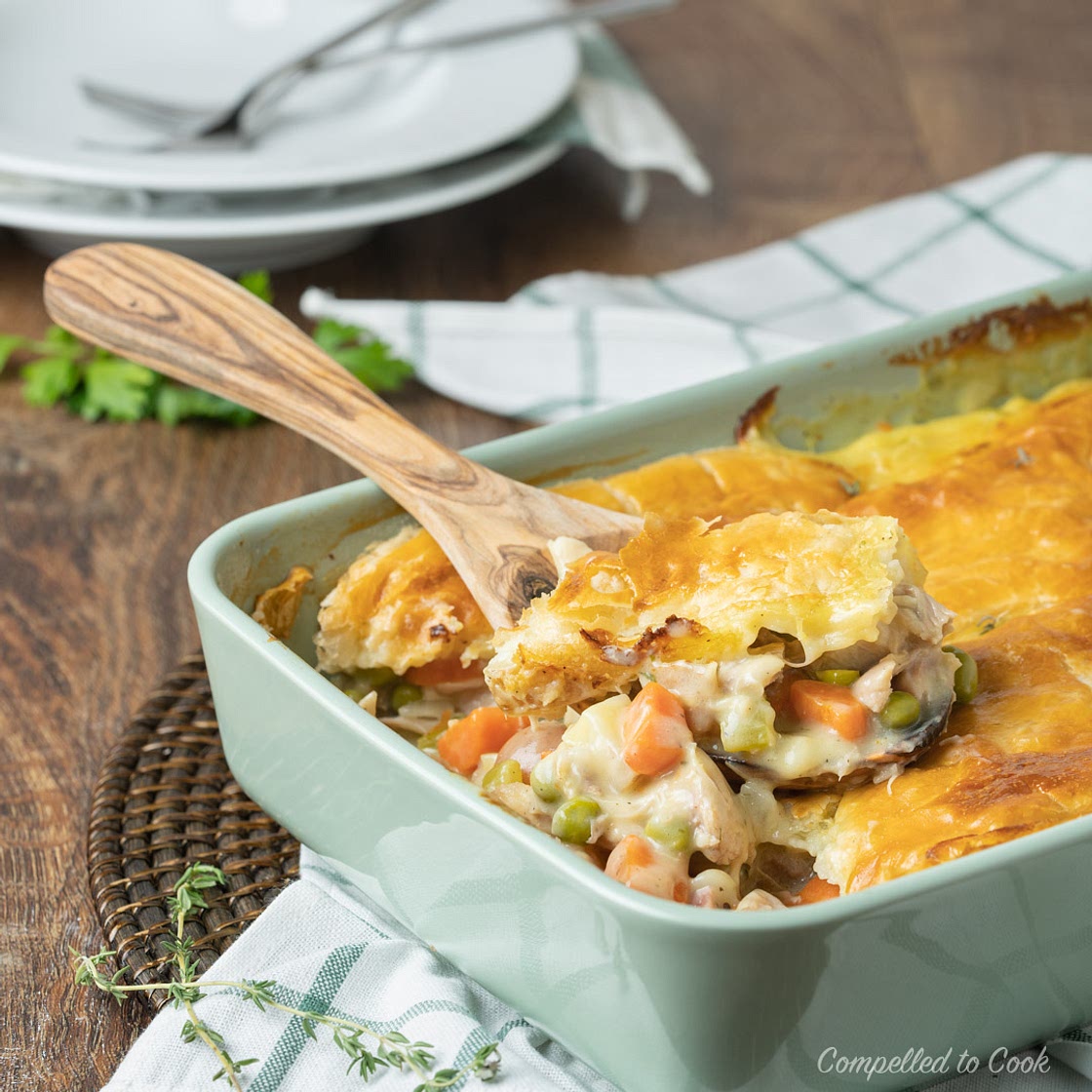 Turkey Pot Pie with Puff Pastry