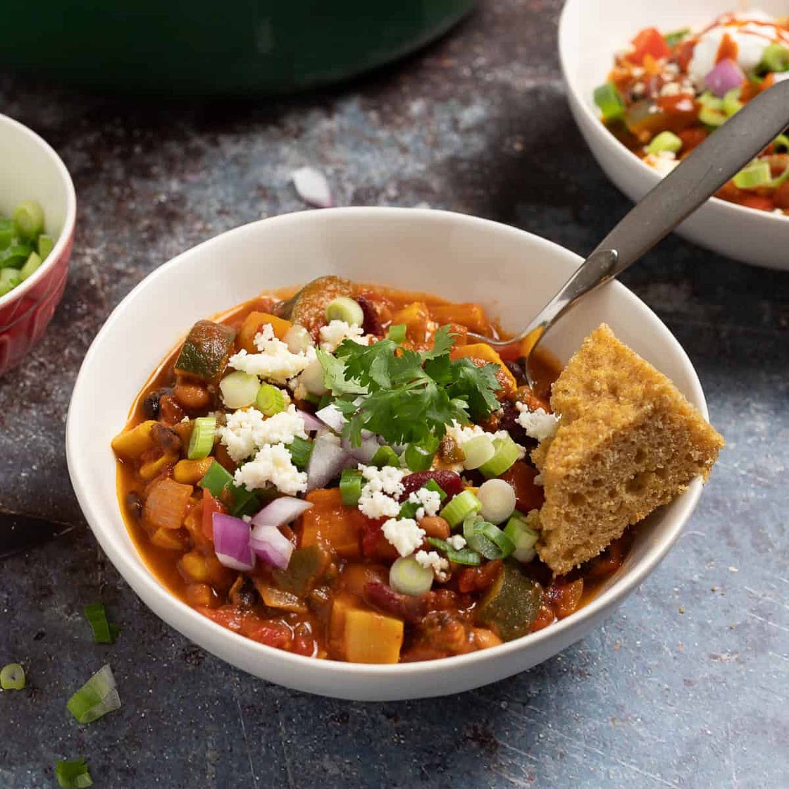 Best-Ever Vegetarian Chili with Beans