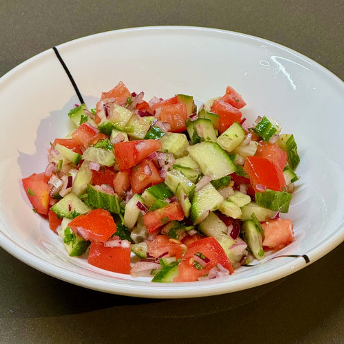 Indian kachumber salad