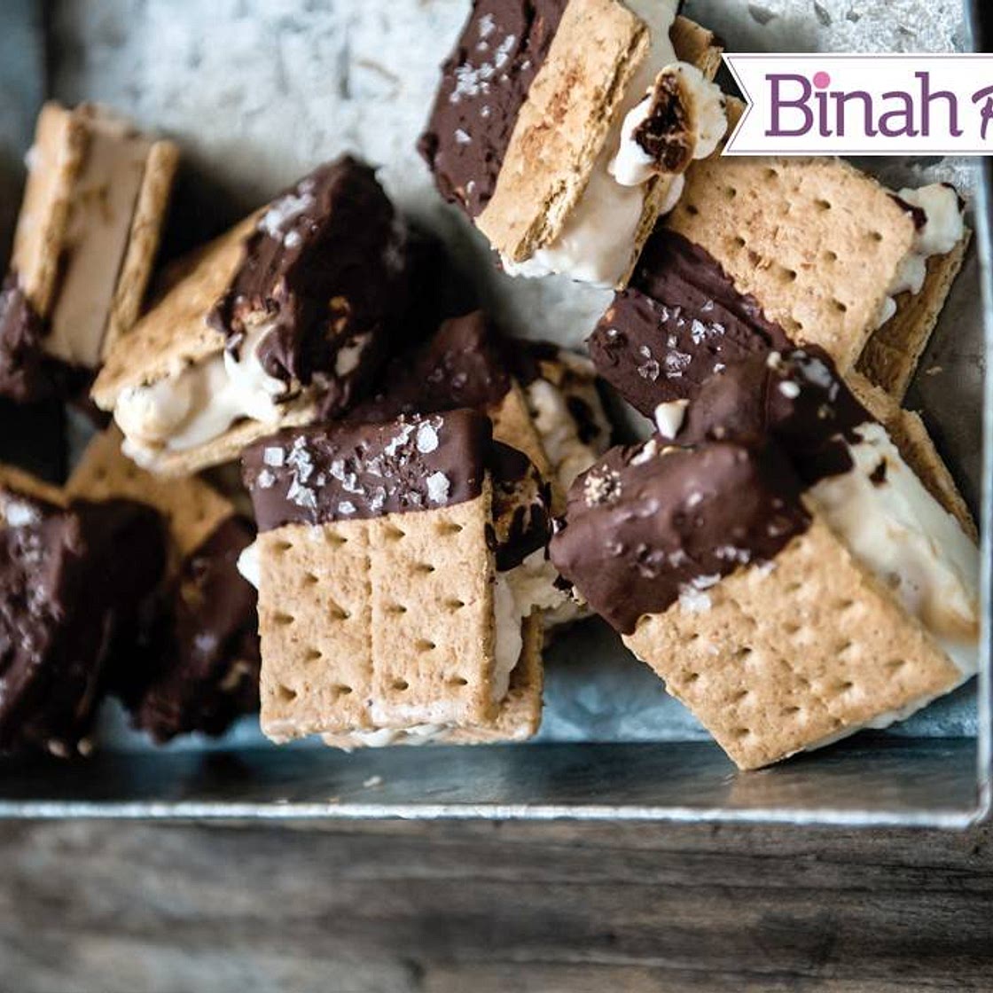 S’mores Parve Ice Cream Sandwiches