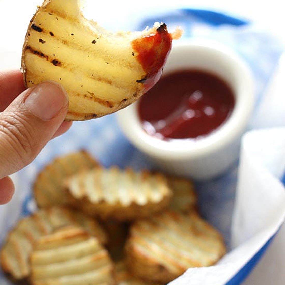 Grilled Potato Slices