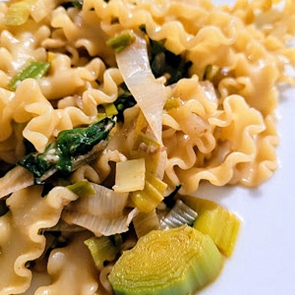 One Pot Pasta with Leeks