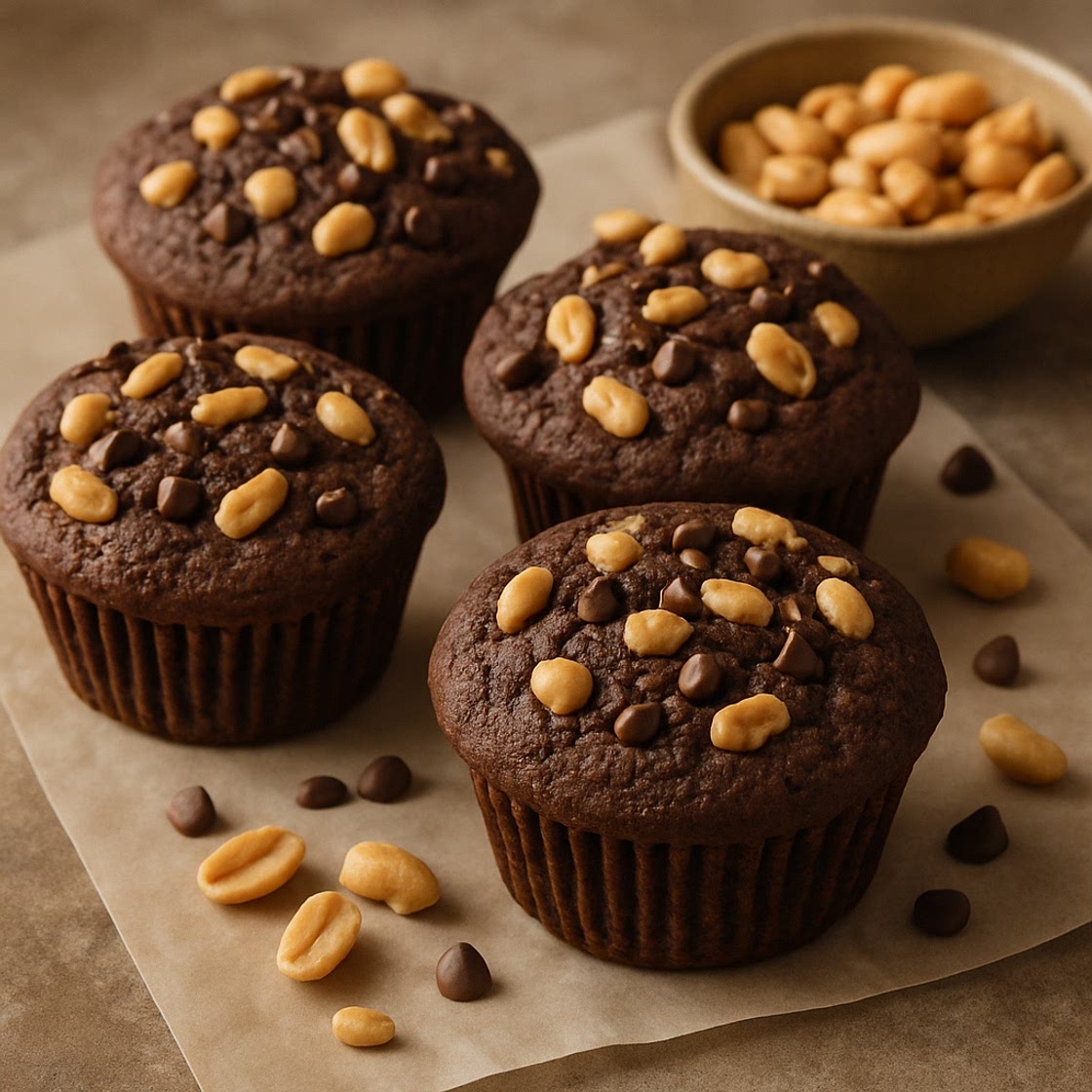 Chocolate Peanut butter Muffins